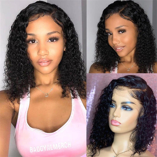 UCUVIC Curly Lace Front Wig Human Hair Wigs - My Store